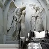 Настенная 3D Бумага для фотографий, настенная 3D рельефная скульптура ангела, настенная гостиная, ТВ, диван, спальня, настенная бумага в европ... ► Фото 2/6