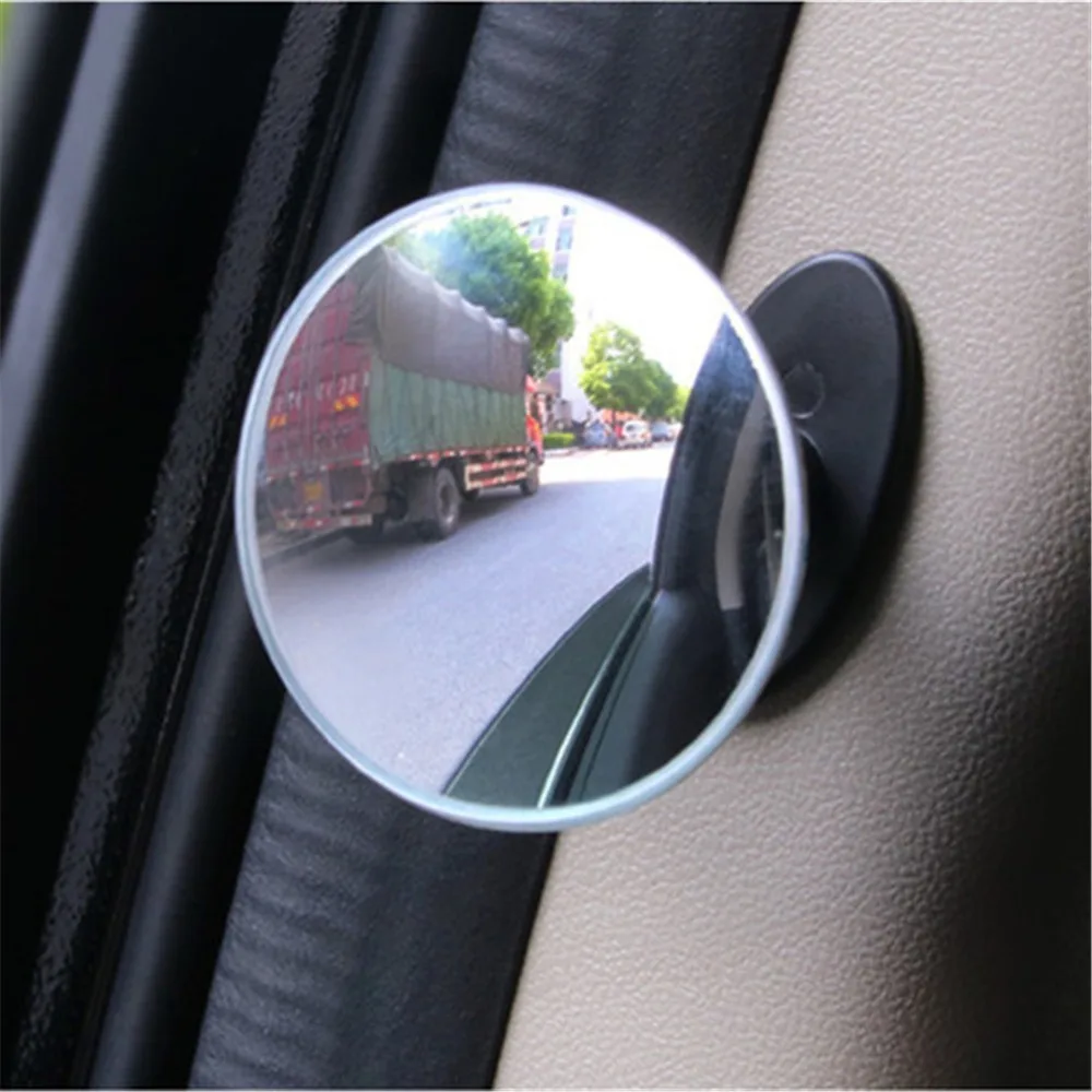 ADJUSTABLE BACK SEAT BABY MIRROR W// SUCTION MOUNT REAR VIEW MONITOR ROUND 85MM