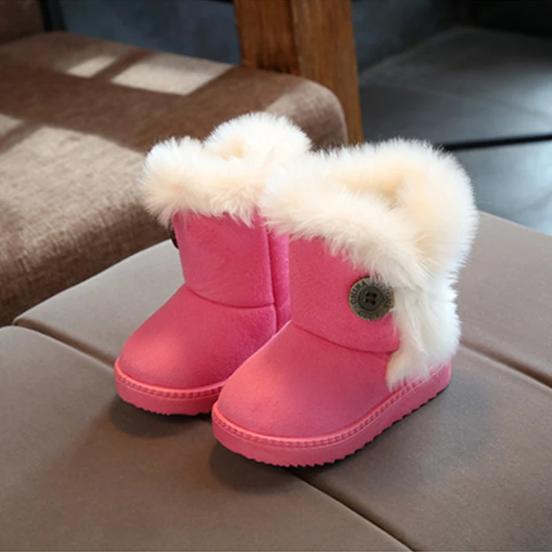 

IENENS winter Kids Girl Shoe Toddler Boy Child Infant Baby Boys Girls Warm Shoes Snow Boots Boot