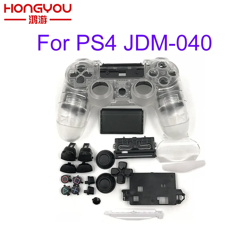 

Replacement Full shell and buttons mod kit jds 040 DualShock 4 for PlayStation 4 PS4 Pro Slim Controller Housing Cover Case