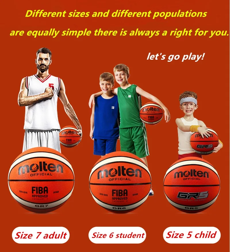 Расплавленный Баскетбольный мяч размер 7 человек обучение balon professional баллон аксессуары для баскетбола корзина basquete baloncesto