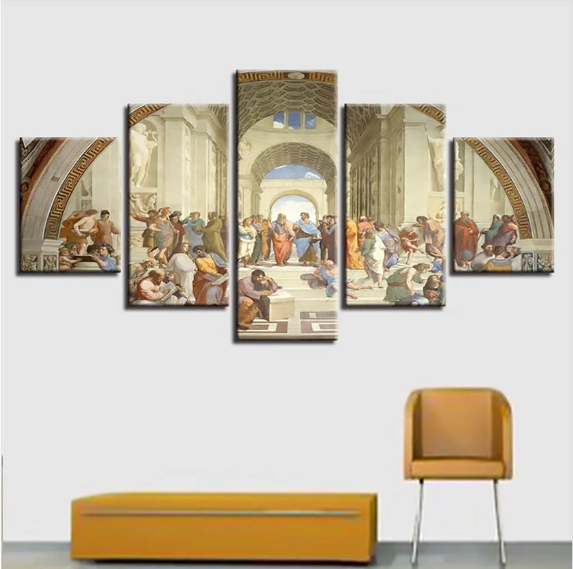 

5 Panel Jesus Scenery Canvas Set Wall Art Decor HD Picture Artworks Poster