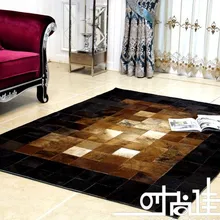 Модный художественный ковер натуральная коровья кожа кожаные Коврики для гостиной