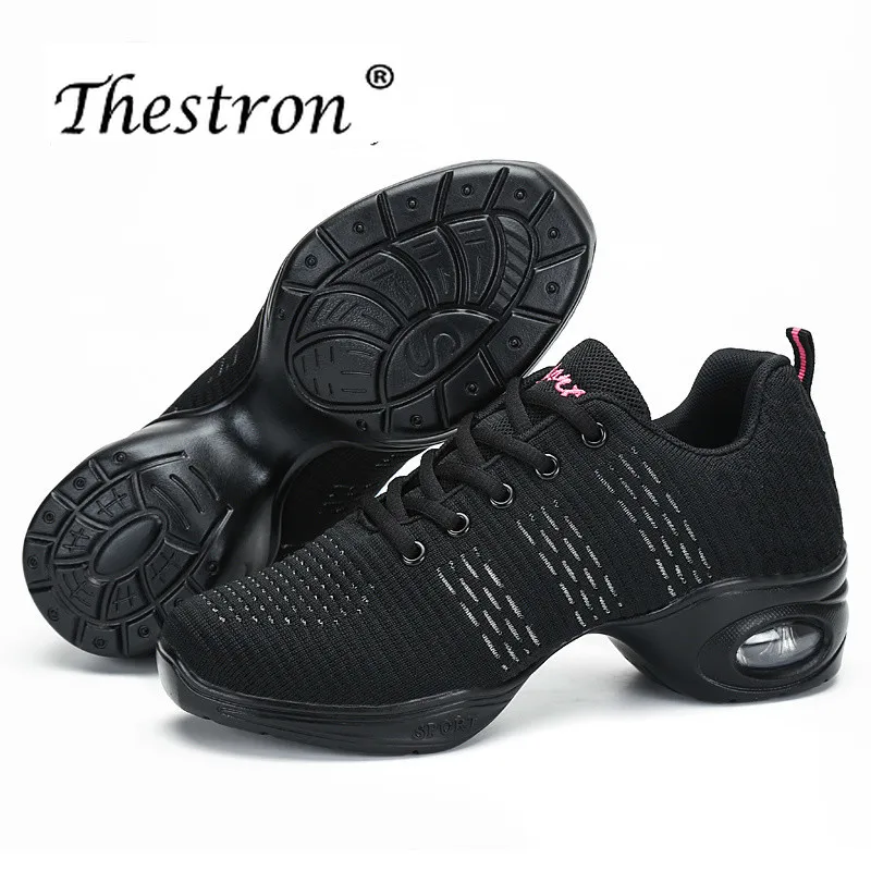 

Summer Dance Sneakers For Ladie Girls Sneakers EU35-41 Sport Feature Soft Outsole Dance Shoes Flat Heel Dance Shoes Woman Sports