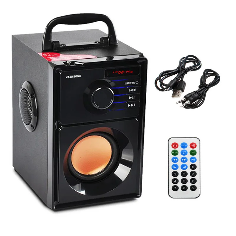 VAENSONG Bluetooth Колонка большой мощности сабвуфер беспроводной портативный тяжелый