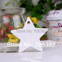 6*6 см(с веревкой) Новые звезды формы белые бумажные бирки пустые бумажные этикетки бирка книжная Закладка(SS-7111-2