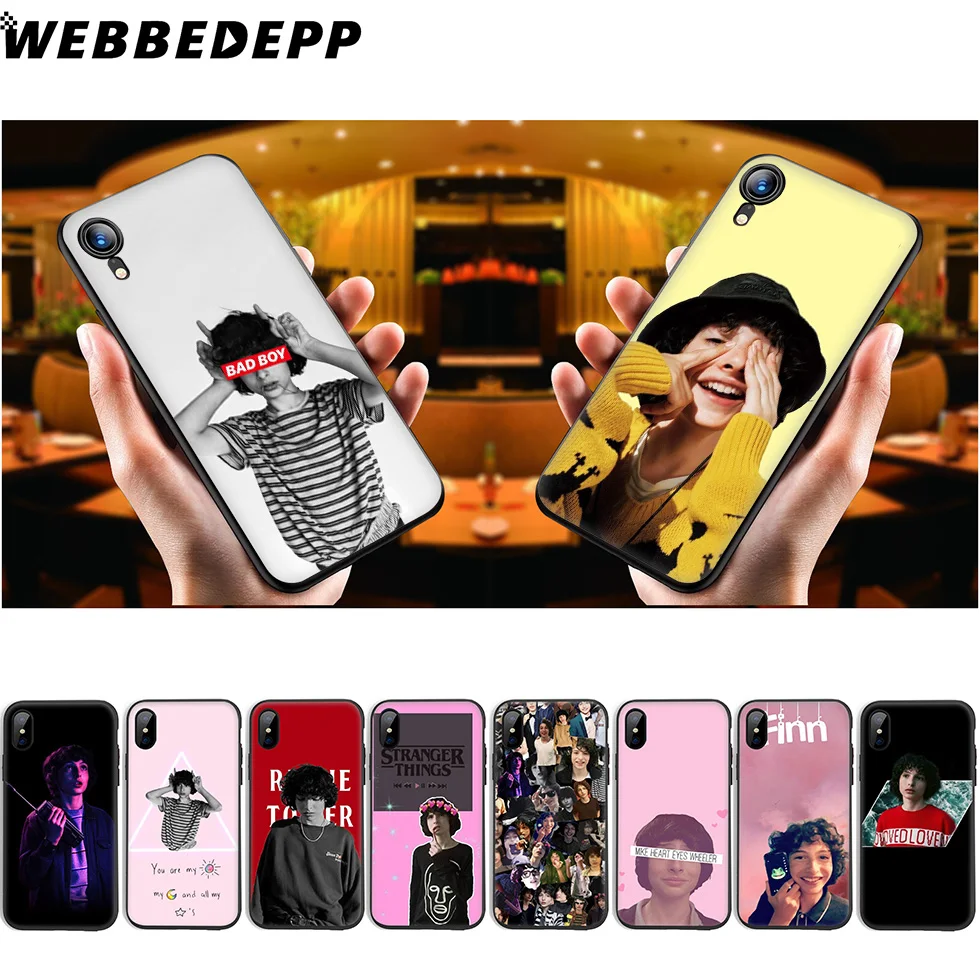 

WEBBEDEPP Finn Wolfhard Stranger Things Soft Silicone Case for iPhone 11 Pro Xr Xs Max X or 10 8 7 6 6S Plus 5 5S SE Case 8 Plus