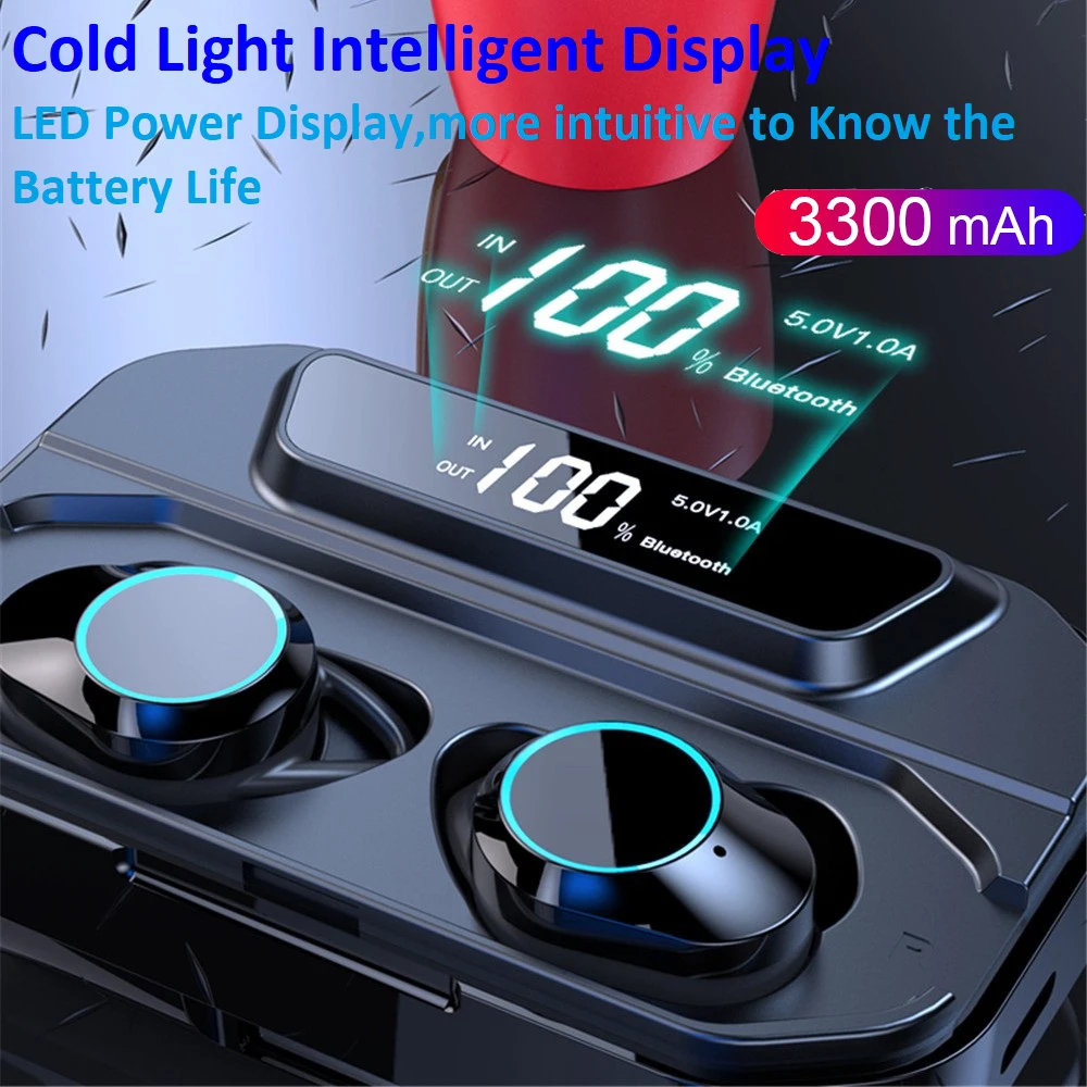 

Wireless Bluetooth Tws 5.0 Game Earphone Waterproof With 3300mah Power Bank In-Ear airdot pk i10 Earbuds Headset Auricular