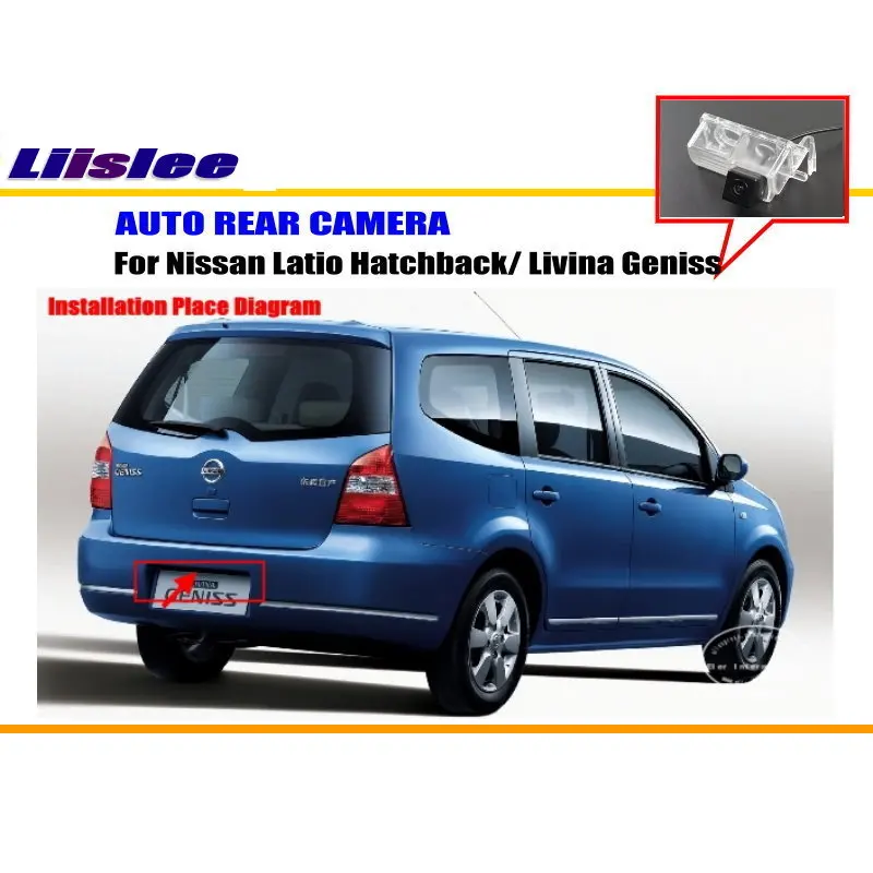 Liislee для Nissan Latio хэтчбек/Livina Geniss-камера заднего вида/камера заднего вида NTST PAL/лампа для номерного знака OEM