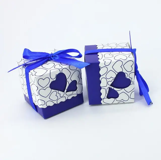 50pcs Lot Royal Blue Wedding Candy Box Sweet Heart Favors 50pcs Lot Royal Blue Wedding Candy Box Sweet Heart Favors And Gifts Baby Shower
