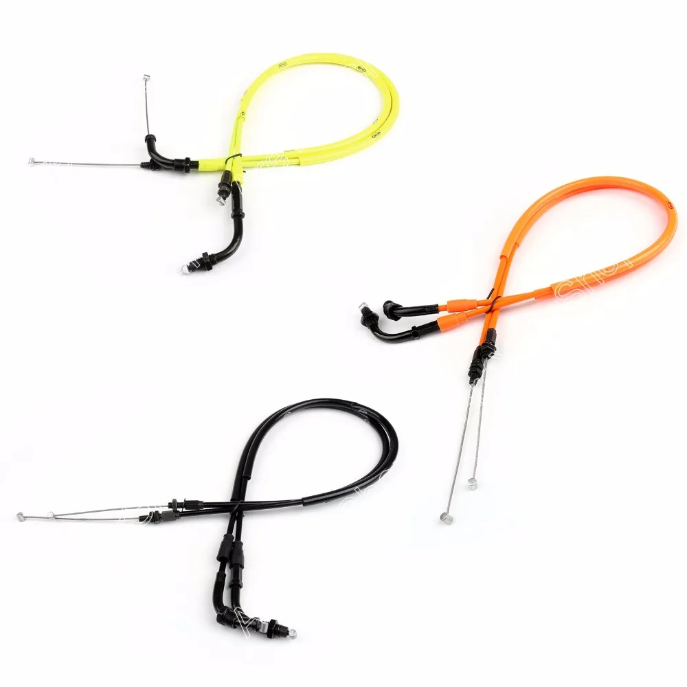

Areyourshop Throttle Cable Wire Line Gas For Honda CBR600RR 2003-2006 1 Pair Black Green Orange Motorbike Wires