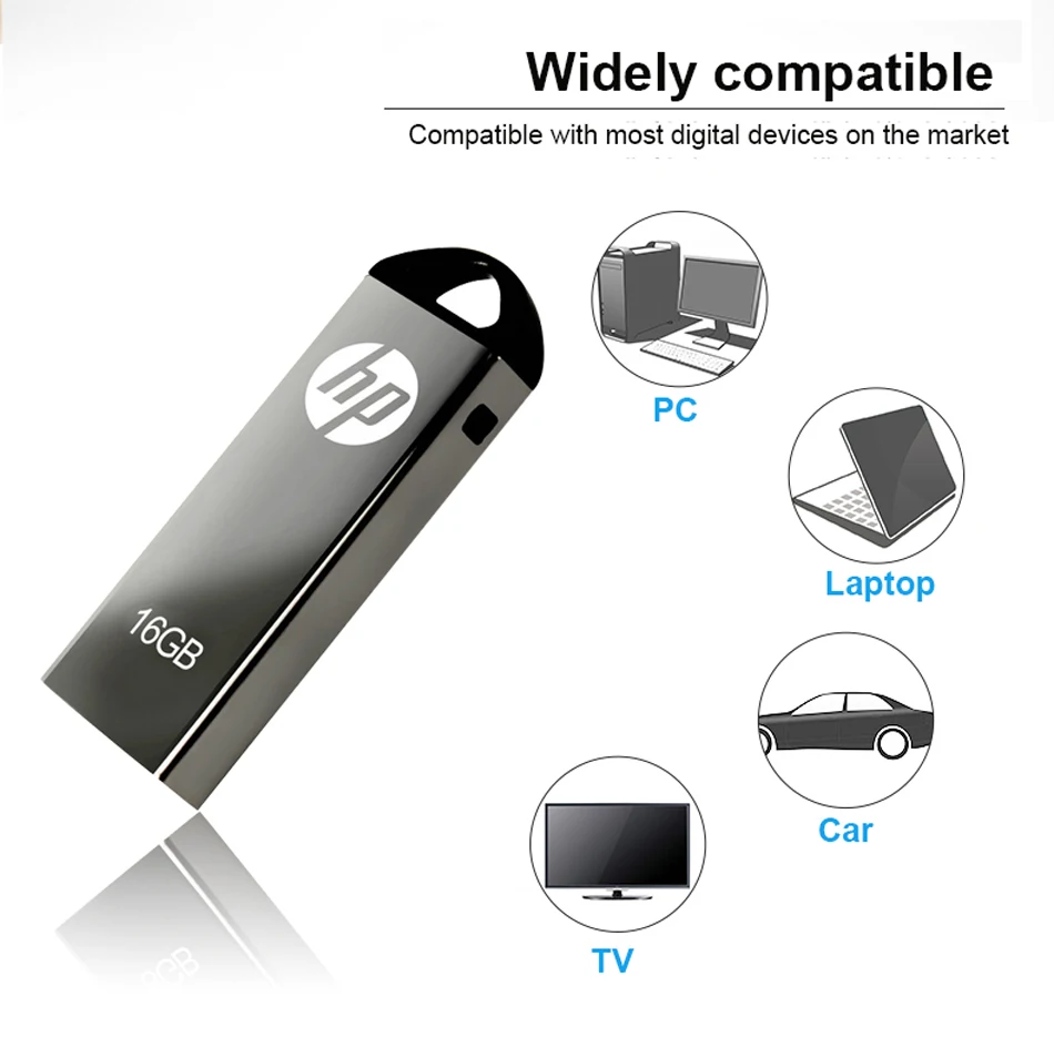 Hp Dual use USB флеш-накопитель 16 Гб/32 ГБ/64 ГБ флеш-накопитель Флешка водонепроницаемый флеш-накопитель карта памяти USB диск мини металлический пылезащитный