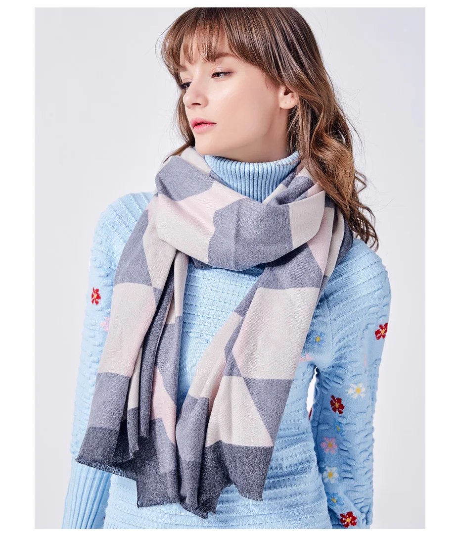 VIANOSI 3 вида стилей кашемировый шарф, женские зимние шарфы, шарф в клетку, роскошный бренд, модный шарф Bufandas Mujer