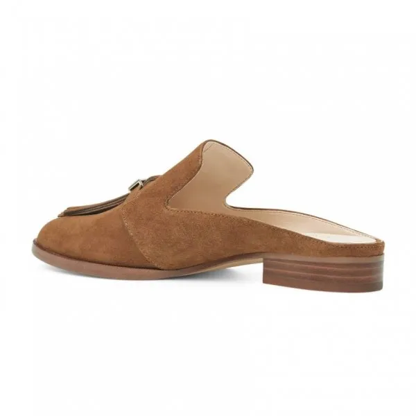 brown_suede_round_toe_mules_fringe_loafers_for_women_comfortable_flats_4_