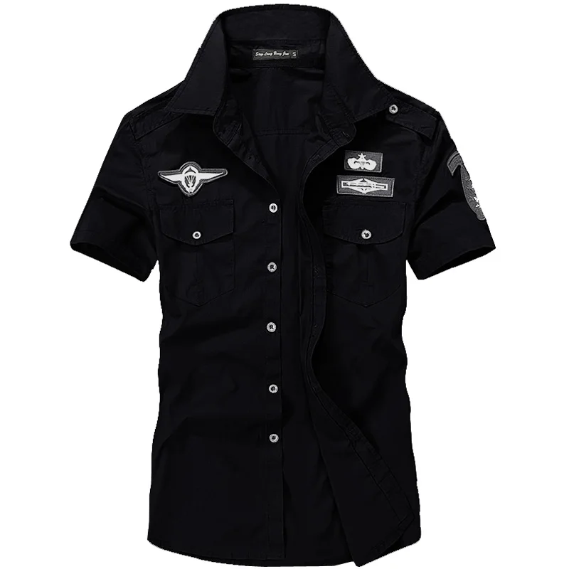 Купить Мужскую Черную Рубашку С Коротким Рукавом