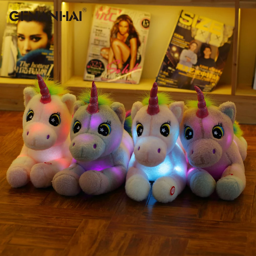 1pc 50cm Creative Led Light Luminous Unicorn Plush Toy Stuffed Dolls Kawaii Soft Animal Unicorn for Children Kids Christmas Gift 1pc 50cm Creative Led Light Luminous Unicorn Plush Toy Stuffed Dolls Kawaii Soft Animal Unicorn for Children Kids Christmas Gift