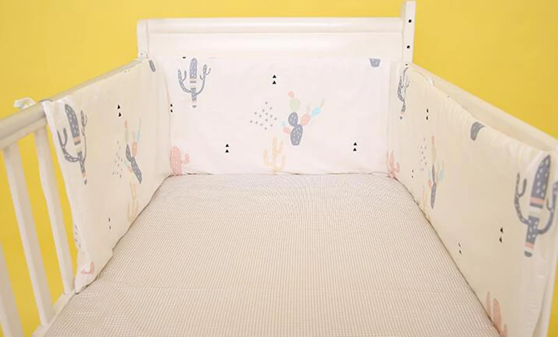 Новорожденных детские мягкие бортики для кровати детская колыбель вокруг подушки безопасности протектор Детские подушки для кровати постельные принадлежности BWZ007