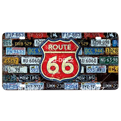 [SQ-DGLZ] Route 66 номерной знак Настенный декор мать дорога Олово знак США дорога металлическая картина "знак" таблички плакат