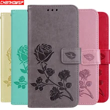 Capa de couro com rosas duplas, para xiaomi mi a2 lite a1 redmi 5 plus 6a 6 pro s2 note 5 pro 5a prime note 4 4x 4a 3s pocophone f1 funda