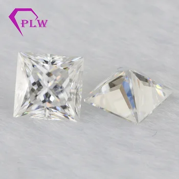 

Provence jewelry princess cut loose gemstone 1.5 carat 6*6 mm EF color moissanite 3ex VVS for ring bracelet necklace earring