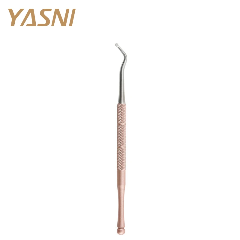 

1PC Rose Gold Stainless Steel Art File Spoon Pusher Dead Skin Groove Pick Cuticle Pusher Remover Stick Nail Pedicure Nipper NT76