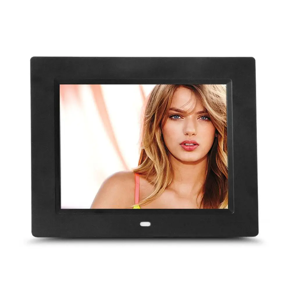 8 Inch LCD Screen LED Backlight HD 1024* 768 Digital Screen Electronic Album Picture Frame R20 - Цвет: Black