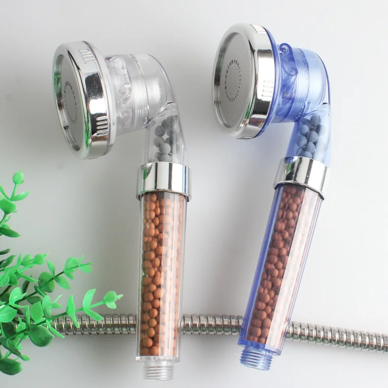 Healthy Negative Ion SPA Filtered Adjustable Shower Head with Shower Hose Three Shower Mode Negative Lon SPA Shower Head