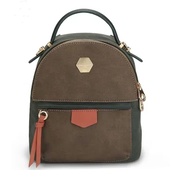 

Women Mini Backpack School Bags Female Shoulder Bags Bolsa Mochila Patchwork Mini Daypack For Girls and Teenagers