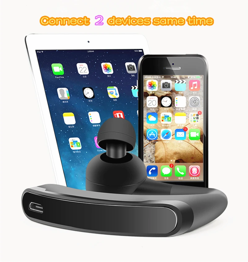 Twins Wireless Pairs Couple Bluetooth Headset Headphones Office Bluetooth Earphone Voice Control Noise Cancelling Music Earbud  (5)