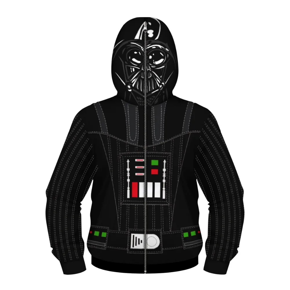 

Star Wars Darth Vader Cosplay Costumes Star Wars Hoodies 3D printing Zip Up Hoodie Sweatshirts Kids Boys sports Jackets
