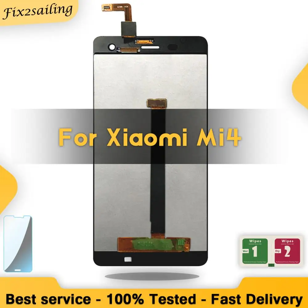 

Display For Xiaomi Mi4 LCD Touch Screen Digitizer Replacement Black White 5.0 inch