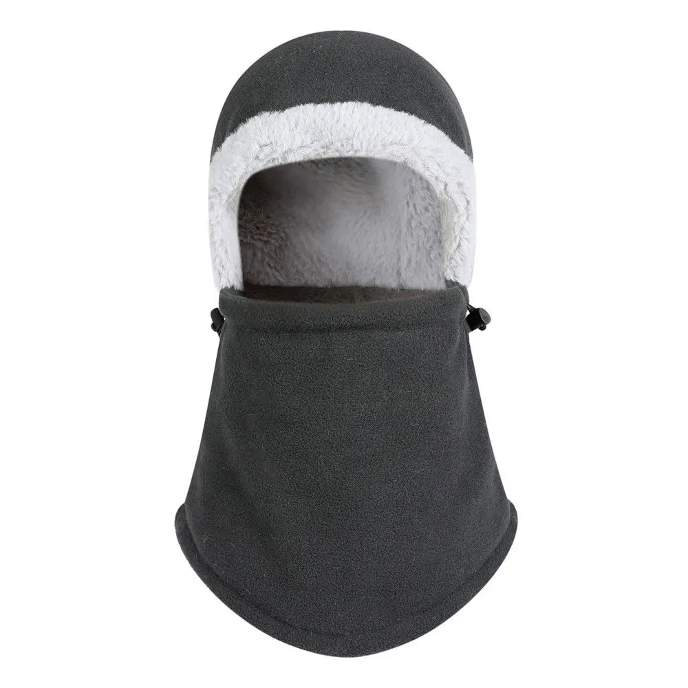 Зимняя шапочка-шарф, Флисовая теплая Балаклава, лыжная шапка для детей, мужчин, женщин, креативная снежная шапка, маска - Цвет: E