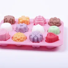 1 шт. Силиконовые 12 BGrids Popsicle Плесень инструмент мороженого эскимо форме лоток Лето Прохладный ледяной Лолли шайба плесень PF 004