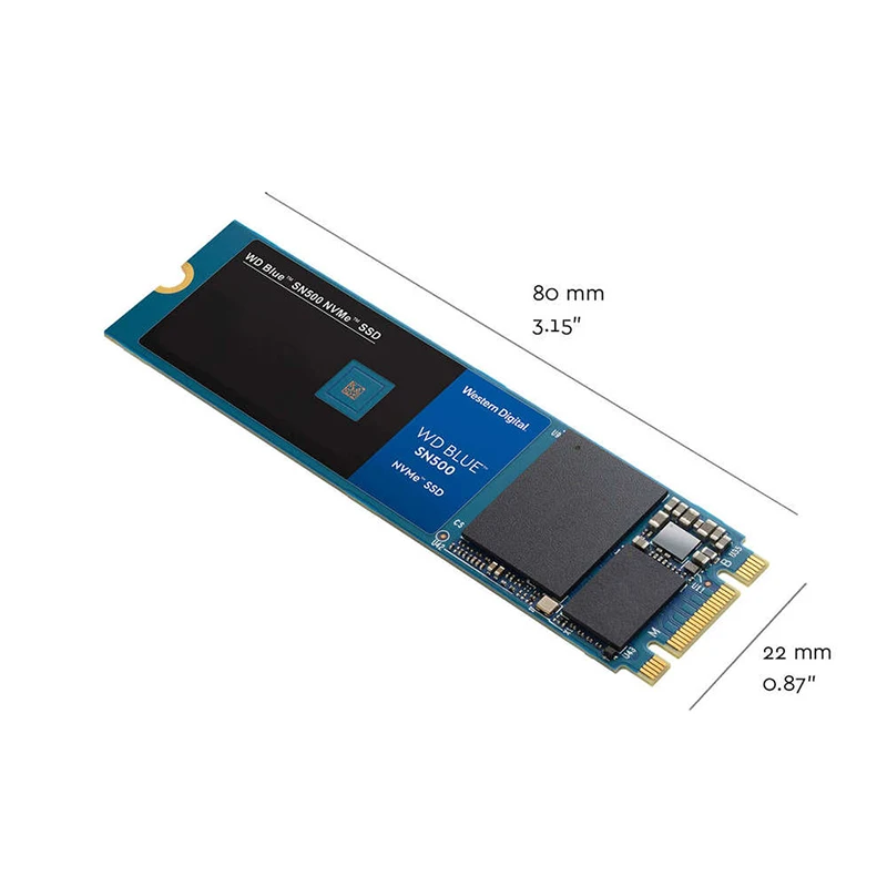 Western Digital Буле SN500 SSD 250 ГБ 500 M.2 2280 NVMe PCIe Gen3* 2 двухканальный Внутренний твердотельный накопитель портативных ПК Ноутбук