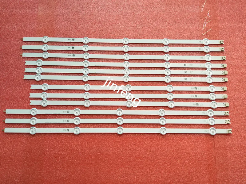 4Set = 48Pcs Striscia Di Retroilluminazione A Led Per Lg 55 "V14 Drt Tv 55La6300 Lc550Due Pg F1 Drt V14 6916L-1579A 6916L-1580A 6916L-1581A 1582A