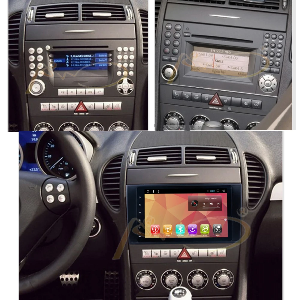 Android 7 1 GPS автомобильное радио для Mercedes Benz SLK Class 2000 2011 R171 SLK200 SLK280 SLK300 350 55