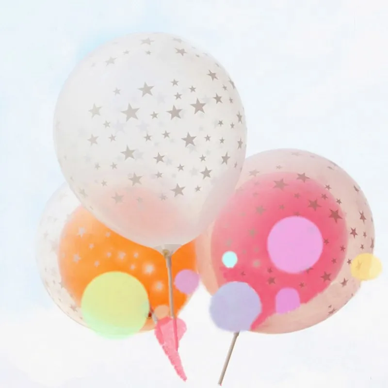 10 шт./лот 12 дюймов прозрачные звезды романтическая жемчужина толстые латексные шары прозрачный шар для дня рождения Свадебная вечеринка декоративные воздушные шары