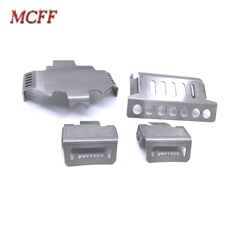 

Protection Skid Plate Armor For TRAXXAS TRX4 TRX-4 T4 Front Bumper Lower+ Rear Protection + Axle + Gearbox Mount
