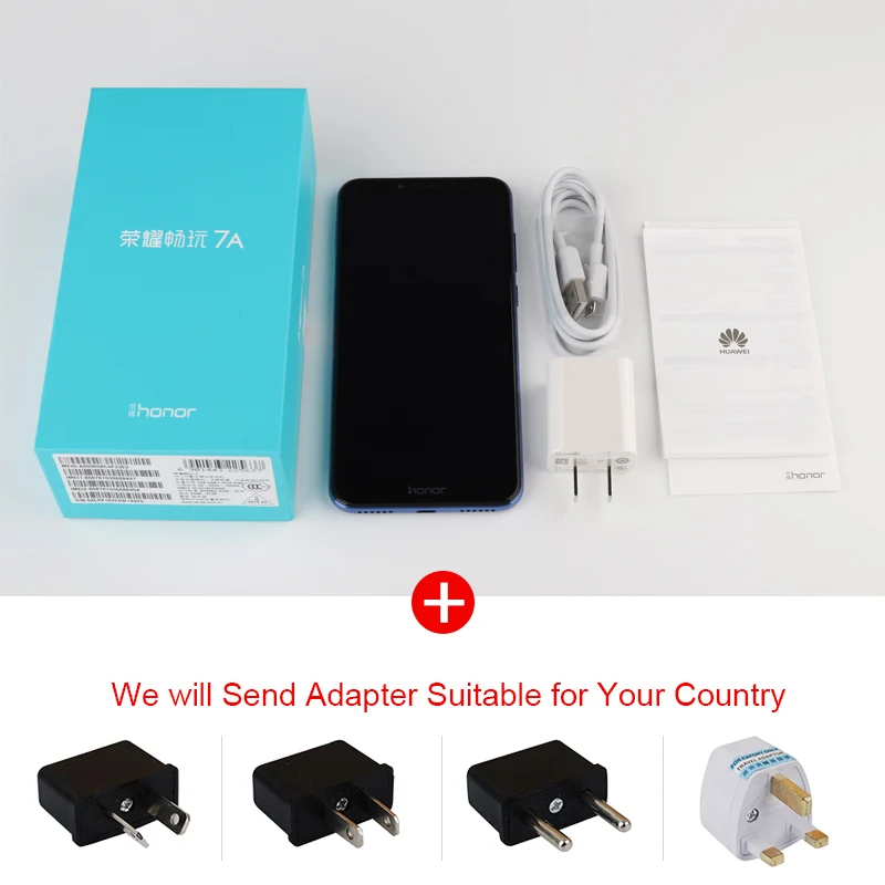 Huawei Honor 7A Play смартфон 2 ГБ 32 5 7 &quotSnapdragon 430 Android 8 0 Octa Core 13MP камера 3000 мАч Face ID