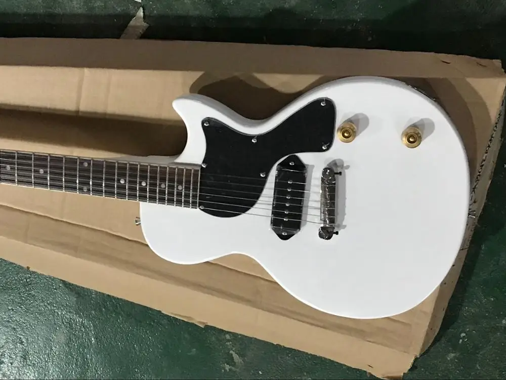 

free shipping china factory custom new White Finish Junior Electric Guitars real photos high quality Special Electric Guitar 1