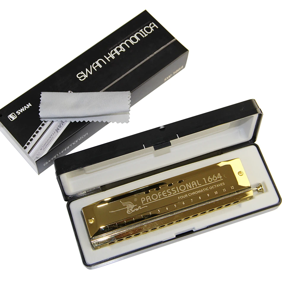 SW1664 Профессиональный инструмент для органа рта C Key 16 Hole Harmonica с четырьмя