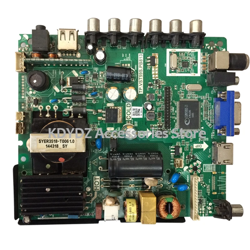 

free shipping Good test for H32E12 32EU3000 Motherboard TP.VST59S.PB813 With Arbitrary Screen