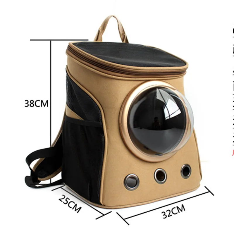 High Quality Canvas Space Capsule Car Cat Backpack Bubble Window for Kitty Puppy Small Dog Carriers Crate Outdoor Travel Bags6