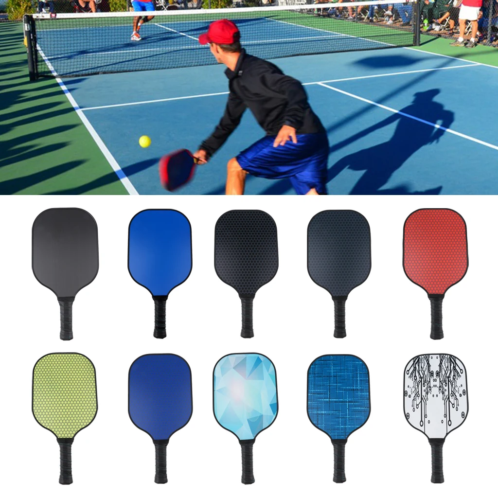 Lightweight Pickleball Paddle Composite Honeycomb Core & Carbon Fiber Face Camping Beach Game