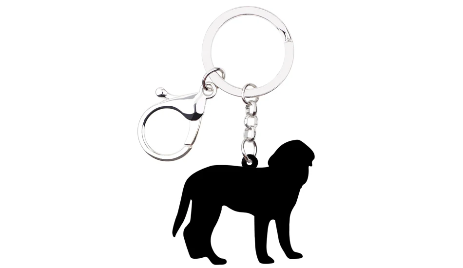 Bonsny, акриловый брелок для ключей с лабрадором и собакой, держатель для ключей, милые украшения в виде животных для женщин, девочек, сумка, подвеска в автомобиль, подарок, милые Подвески для домашних животных