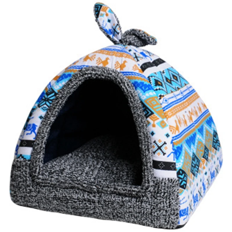 KIMPETS кровать и диван для домашних животных, домик для собак, мягкое собачье гнездо, питомник для щенков, кошек, больших размеров, маленьких и средних собак, домашних животных - Цвет: Blue