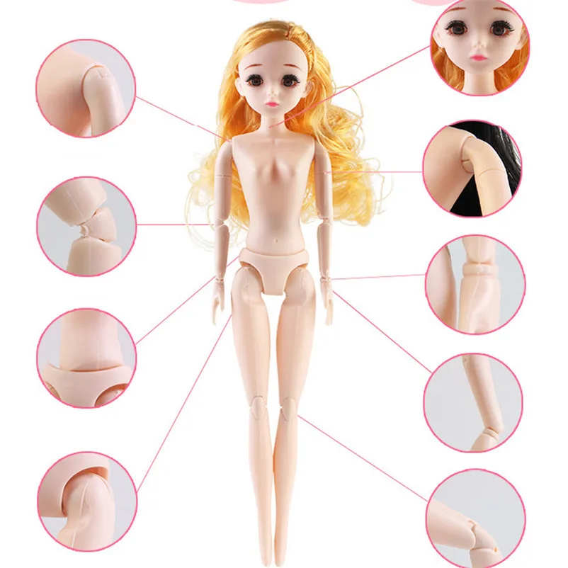 1:6 масштаб 30 см 20 подвижные шарнирные куклы игрушки 3D Глаза Ресницы кукла голова проворная тело кукла с длинными волосами игрушка для девочек