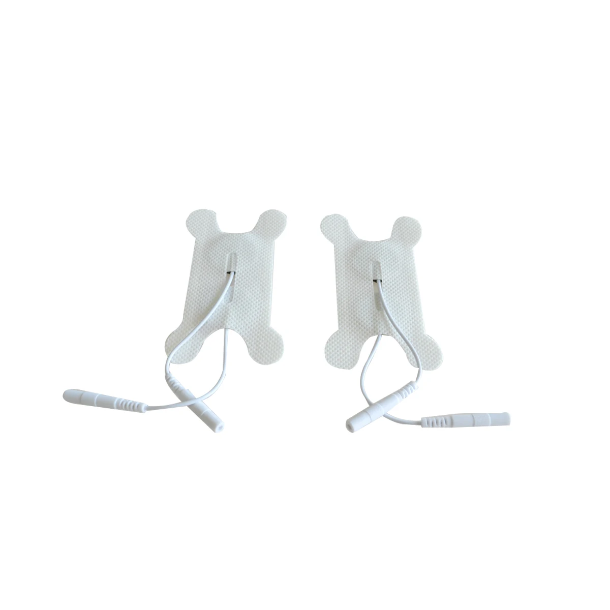 1pair Throat Swallowing Disorder Test Patch Electrode Pads Silicone&Gel Nerve Stimulator With 2mm Plug For Tens Therapy Massager