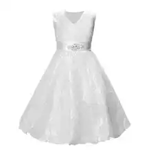 Платье для девочек; Детские Свадебные платья для невесты; летние платья для торжеств; Кружевной Костюм принцессы; Одежда для девочек на Рождество