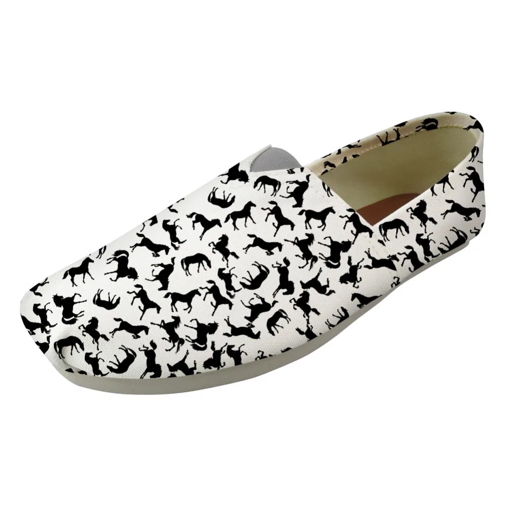 

NOISYDESIGNS Casual Loafers Women Animal Dog Puzzle 3D Print Women Fashion Canvas Summer Shoes Slip-on Ladies Flat Lazy Shoes